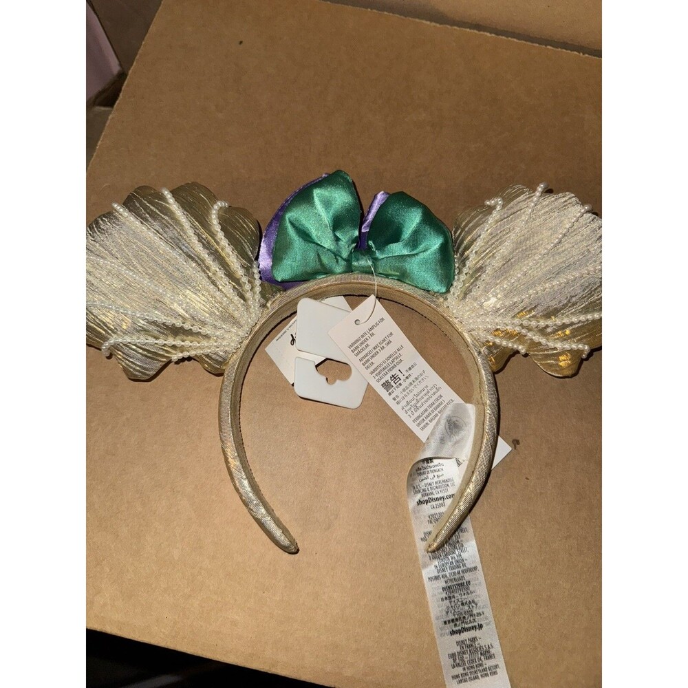 2022 Disney Parks BaubleBar The Little Mermaid Seashell Pearl Ear Headband NWT